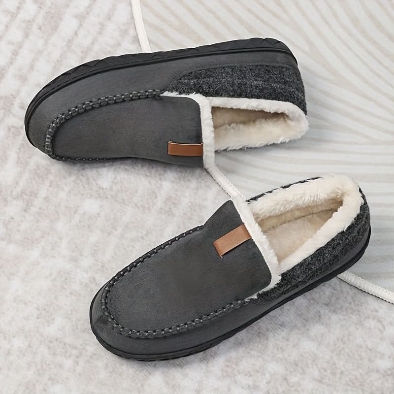 Men's Slip-On Loafers Synthetic Wool Warm Shoes