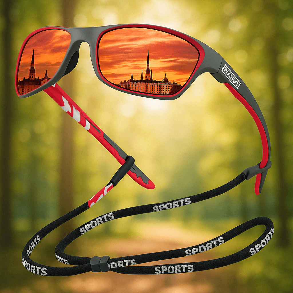 Polarized Sports Sunglasses UV400 Outdoor Eyewear Sunglass Wraparound