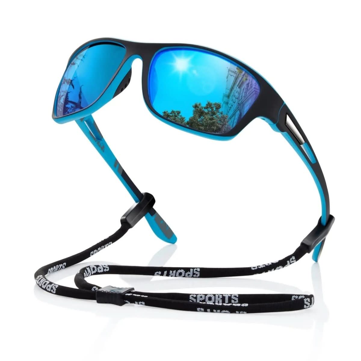 Polarized Sports Sunglasses UV400 Outdoor Eyewear Sunglass Wraparound