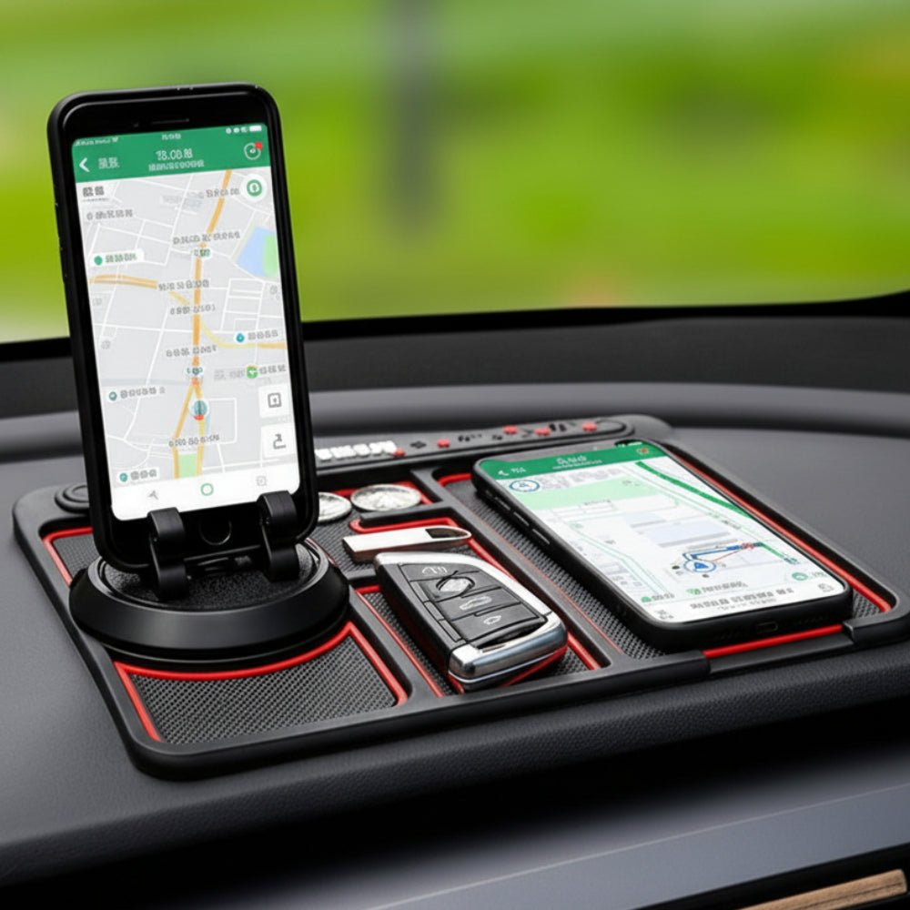 Car Mat Phone Holder Anti Slip Aromatherapy Cool Light Accessory