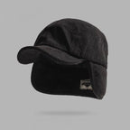 Corduroy Earflap Winter Hat Cap