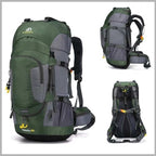 Hiking Backpack Waterproof Large Capacity 60L Camping Trekking Bag