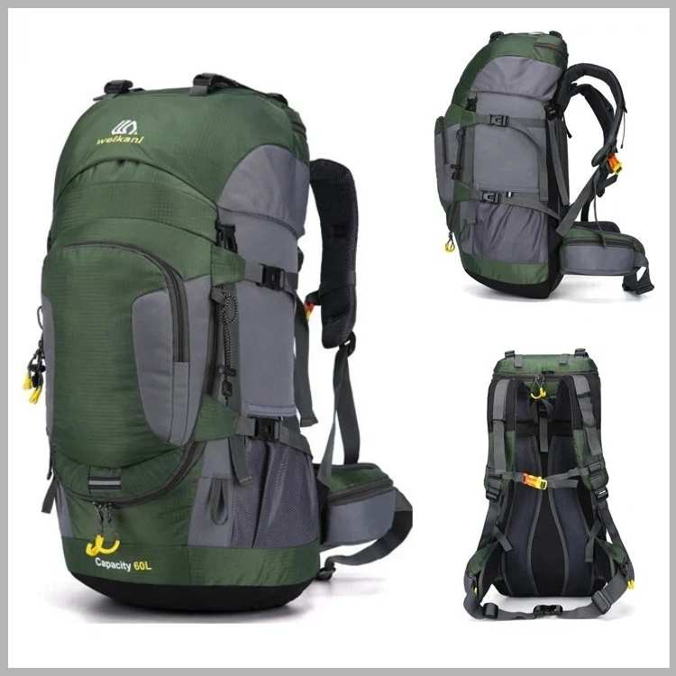 Hiking Backpack Waterproof Large Capacity 60L Camping Trekking Bag
