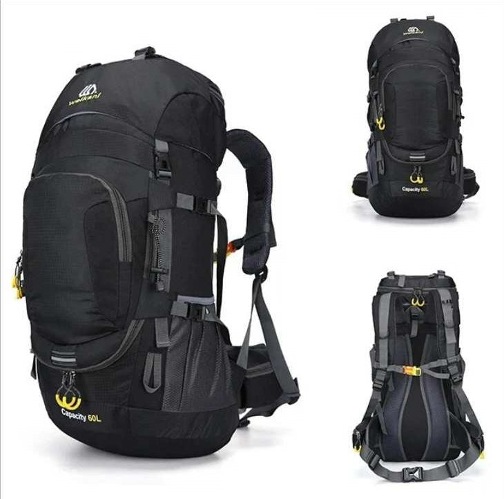 Hiking Backpack Waterproof Large Capacity 60L Camping Trekking Bag