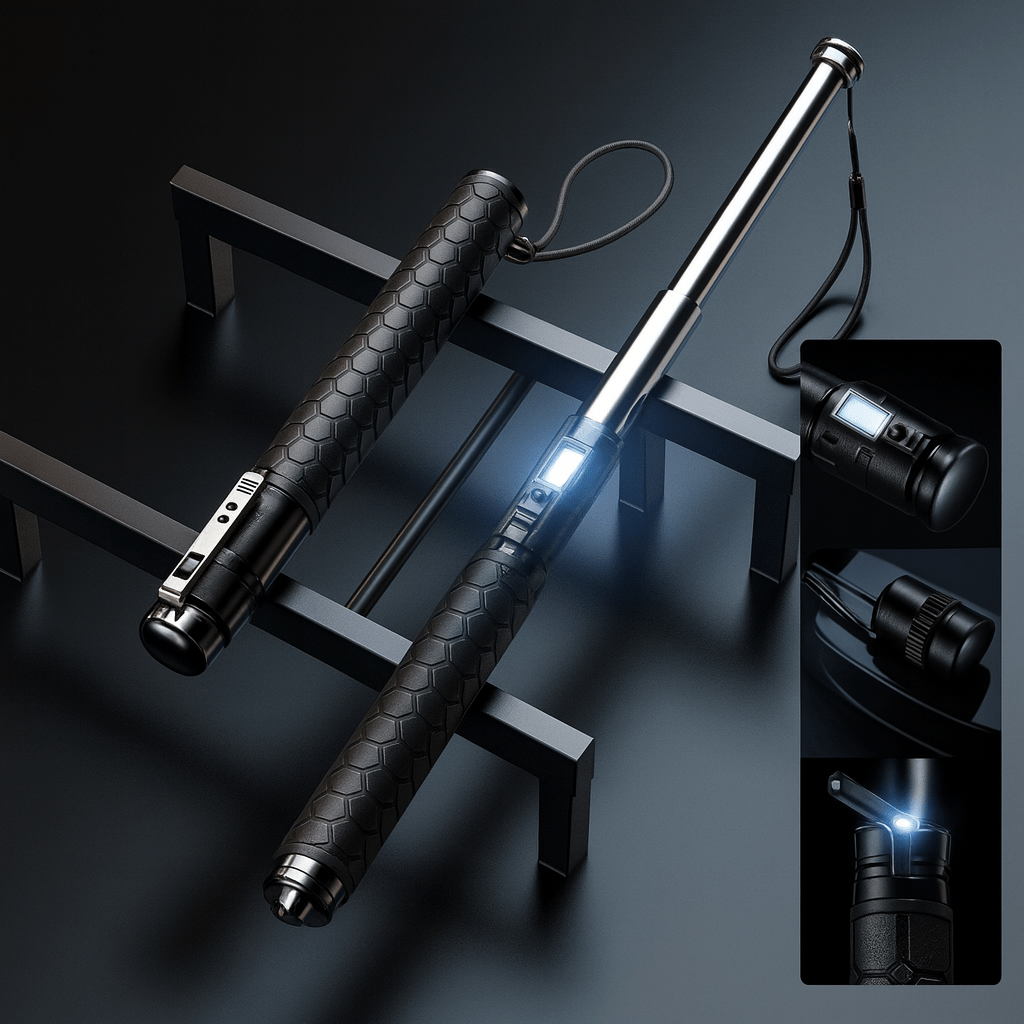 Self Defense Automatic Walking Cane with Stability Support