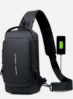 Anti Theft Backpack with Locking Zippers and Hidden Pockets