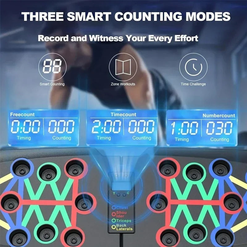 Digital Push-Up Board 30-in-1 Full Body Workout Exercise Equipment