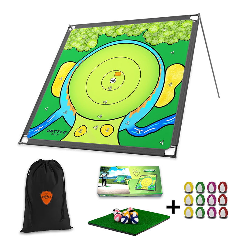 Golf Practice Arena Mat for Home Training and Swing Practice