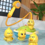 Bath Toy Set Floating Duck Shower Spray Toys
