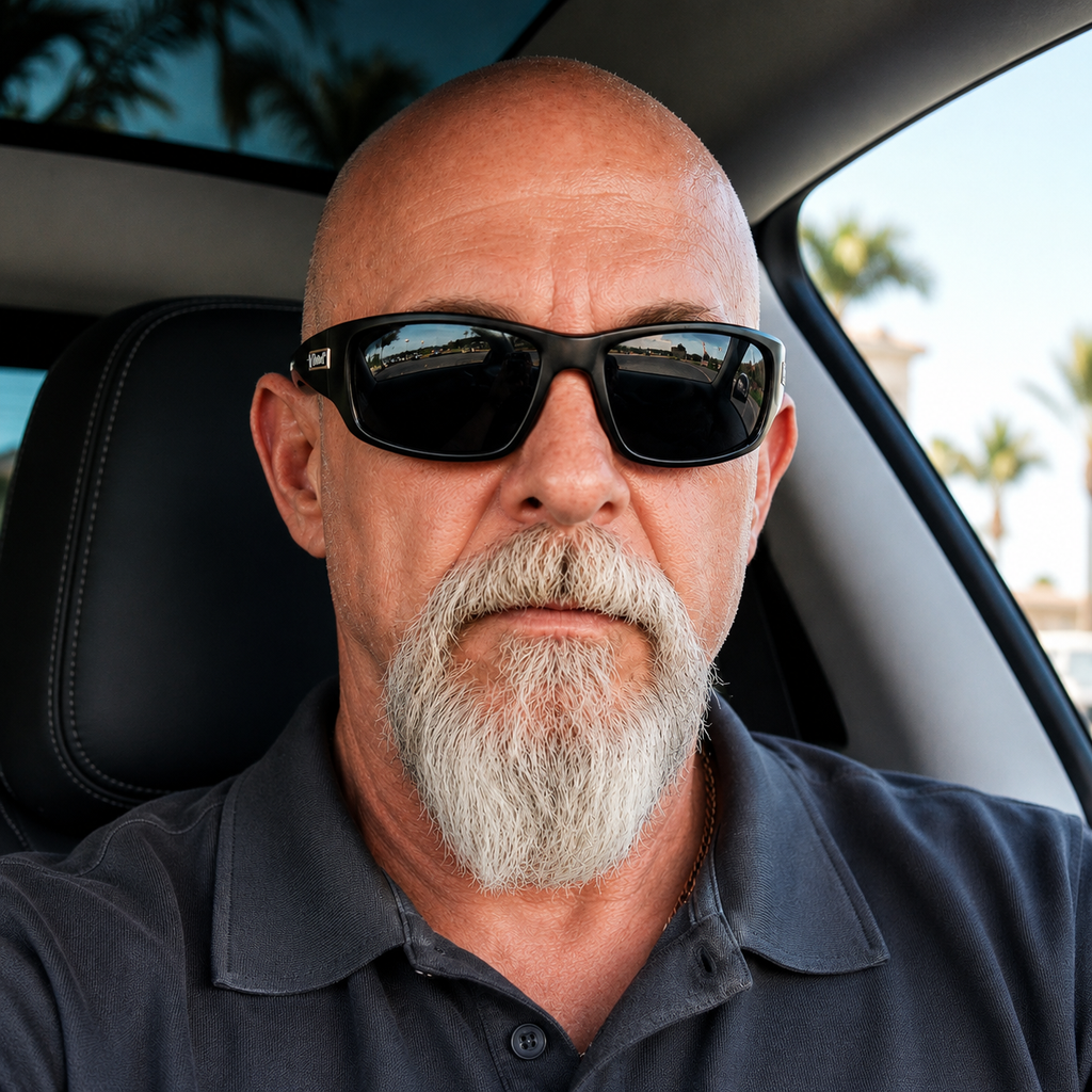 Polarized Rectangular Driving Sunglasses Men UV400 Anti Glare