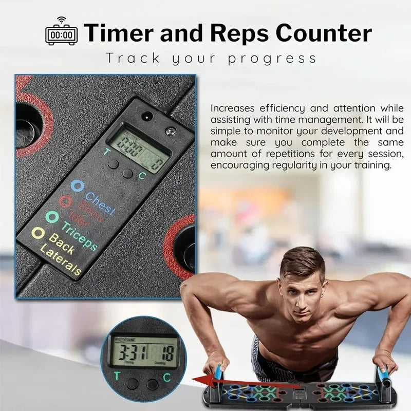 Digital Push-Up Board 30-in-1 Full Body Workout Exercise Equipment