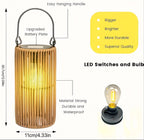 Solar Hanging Lantern Set Outdoor Waterproof LED with Automatic Switch