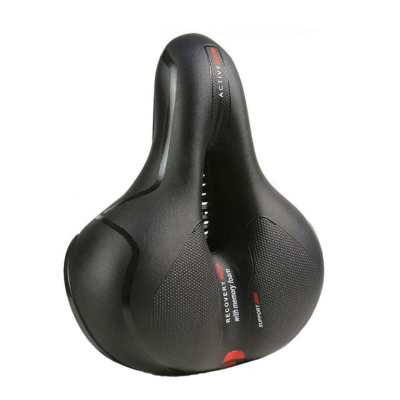 Bicycle Saddle Seat with Rear Reflector Soft Cushion