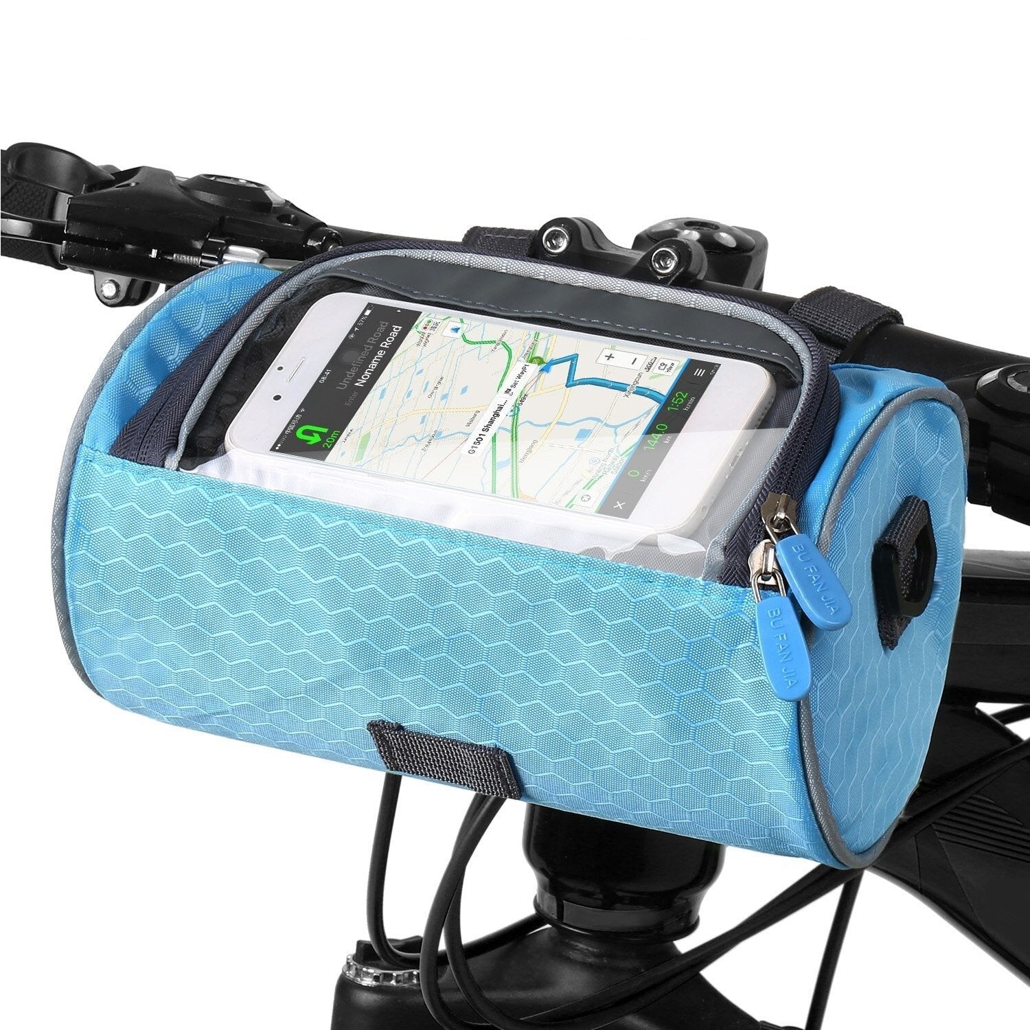Bicycle Handlebar Bag Touchscreen Compatible Splash Resistant