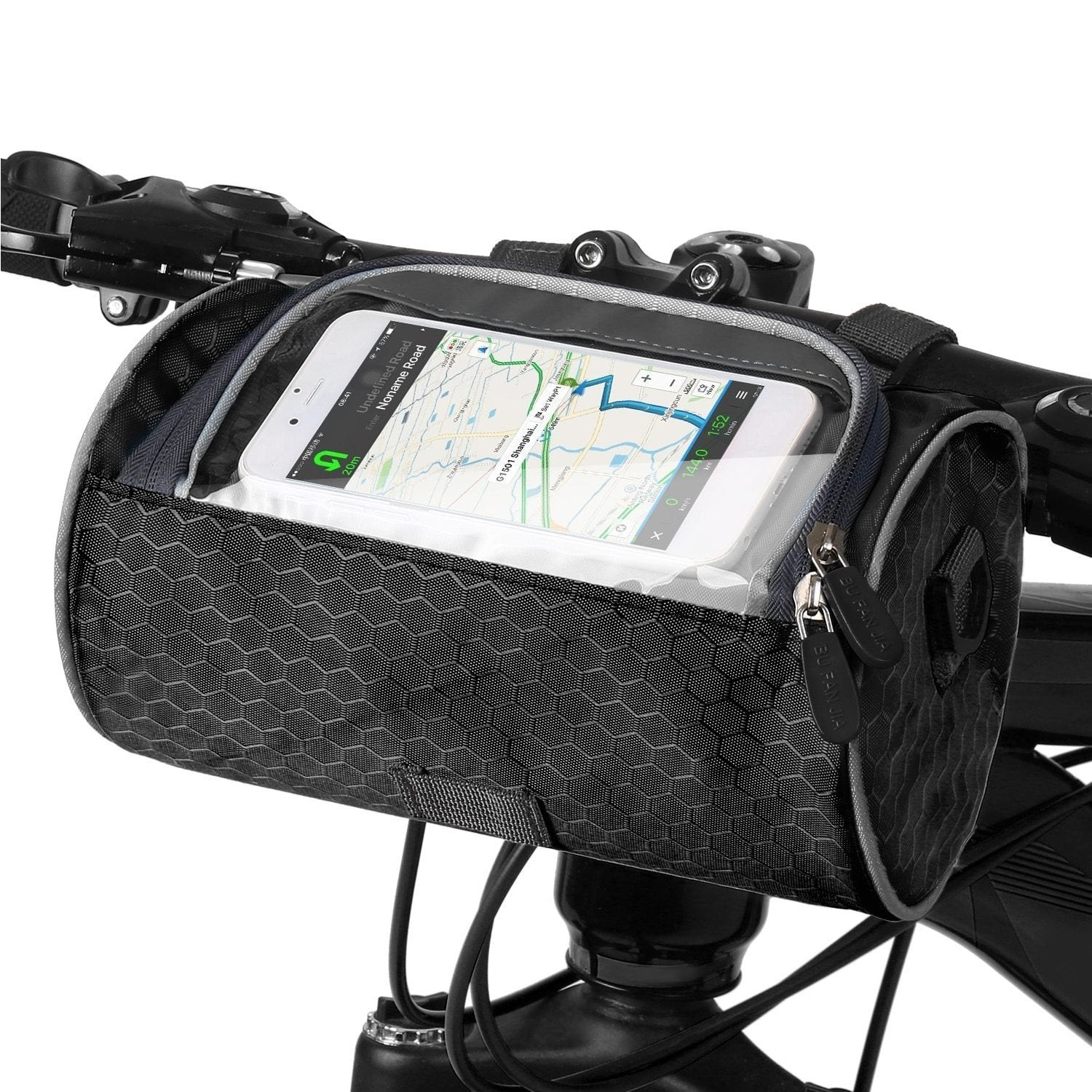 Bicycle Handlebar Bag Touchscreen Compatible Splash Resistant