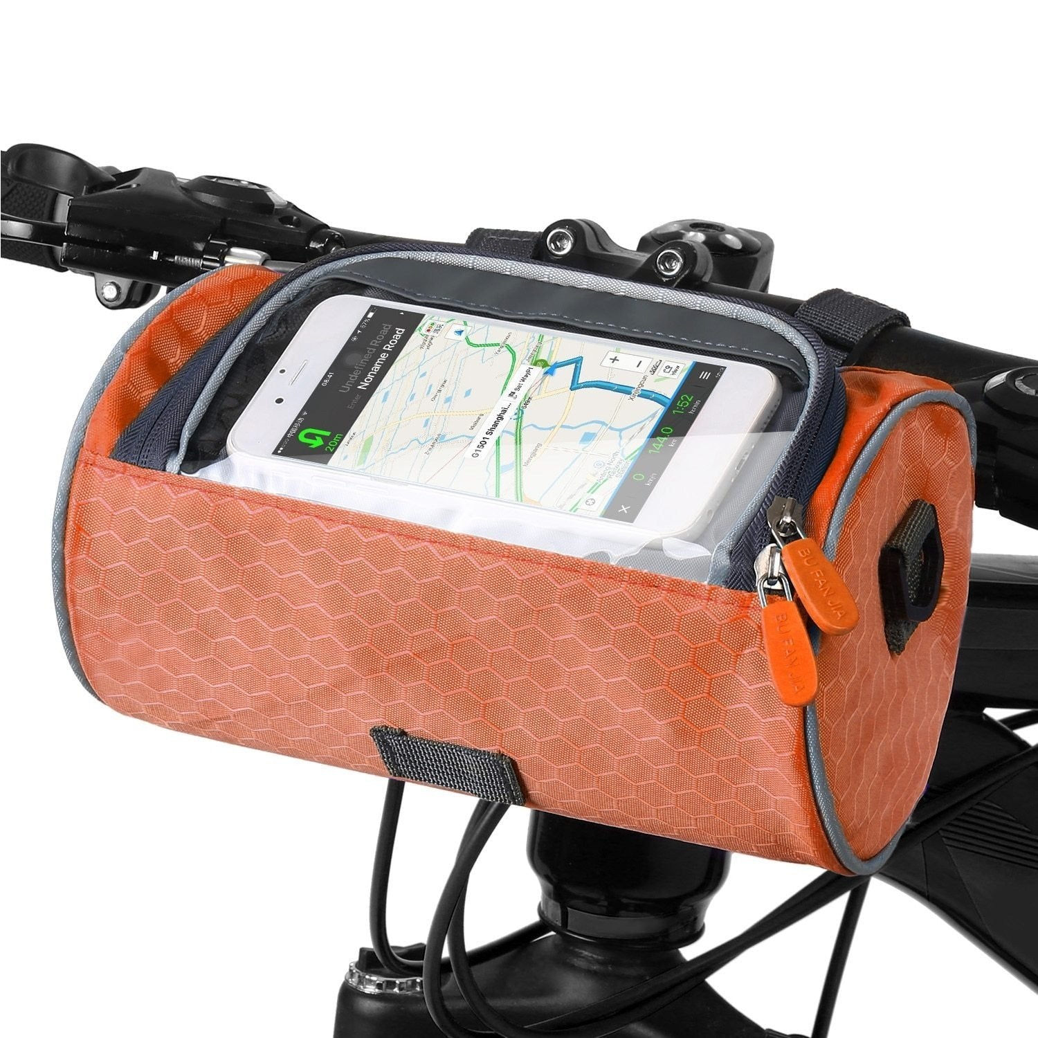 Bicycle Handlebar Bag Touchscreen Compatible Splash Resistant
