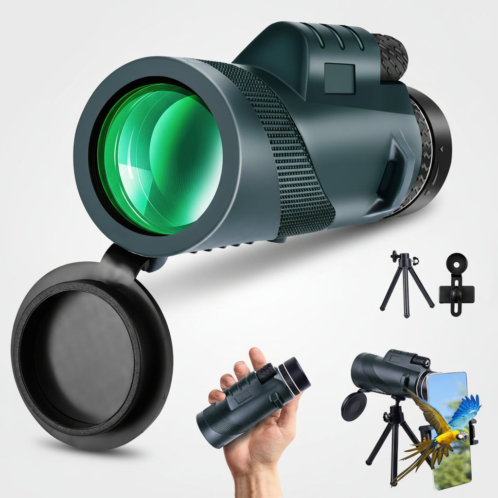 Binoculars with Compact Tripod Portable Outdoor Travel Optics