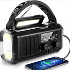 Solar Hand Crank Emergency Radio with NOAA, Power Bank, and Flashlight