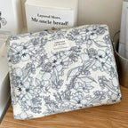4 Piece Quilted Makeup Bag Set Organizer Pouches