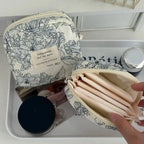 4 Piece Quilted Makeup Bag Set Organizer Pouches