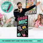 Party Game Grab The Mic Board Game for Singing and Music Challenges
