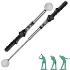 Golf Swing Trainer with Grip Alignment Stick Practice Aid