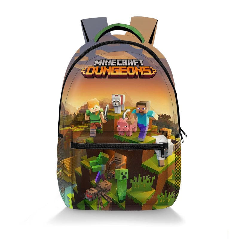 Minecraft Backpack School Bag for Gaming Students