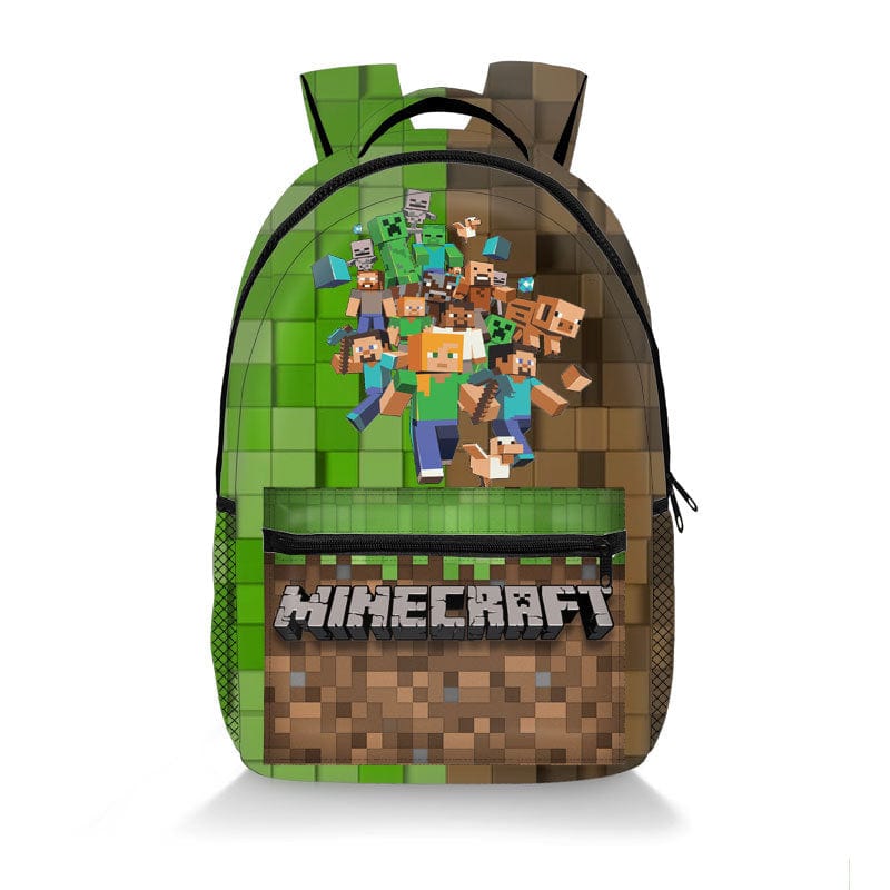 Minecraft Backpack School Bag for Gaming Students