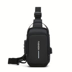Anti Theft Motorcycle Backpack with Lock Convertible Crossbody Bag