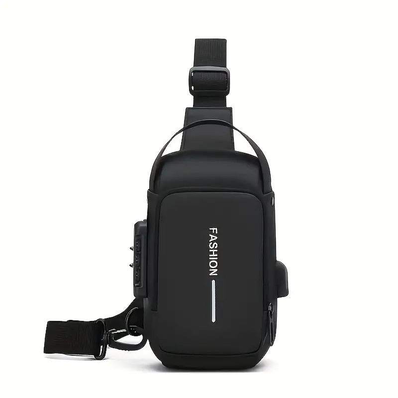 Anti Theft Motorcycle Backpack with Lock Convertible Crossbody Bag