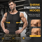 Men's Neoprene Sauna Vest Sweat Slimming Body Shaper Fat Burner