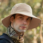 Wide Brim Sun Hat with UV Protection Breathable Outdoor Hat