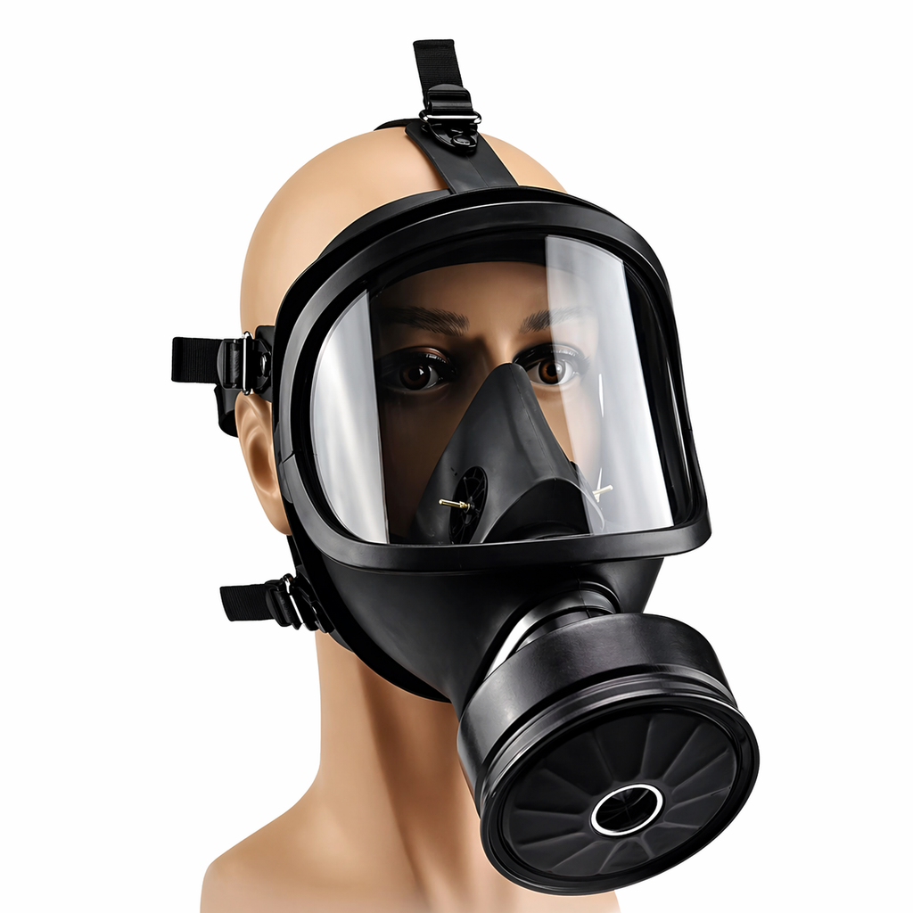 NRBC Gas Mask Respirator with Replaceable Filter Cartridge