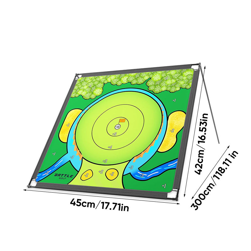 Golf Practice Arena Mat for Home Training and Swing Practice
