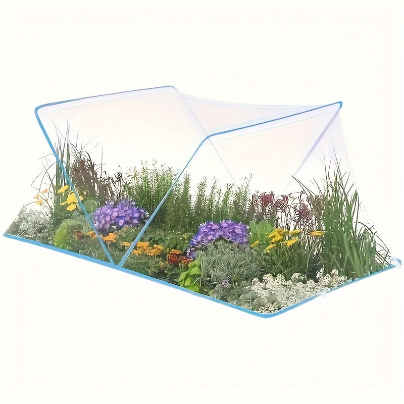 Foldable Arched Plant Protection Tent with Insect Net for Seedling Cultivation
