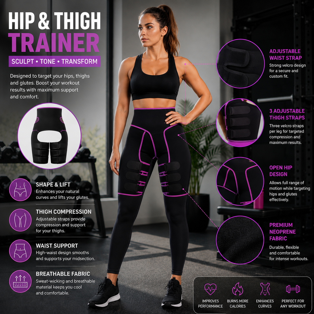 Hip and Thigh Compression Support Band Strap Pain Relief
