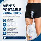 Portable Male Urinal Pants with Drainage Bag Adult Underwear