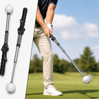 Golf Swing Trainer with Grip Alignment Stick Practice Aid