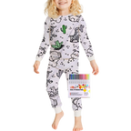 Kids Pajama Set Cotton Top and Bottom