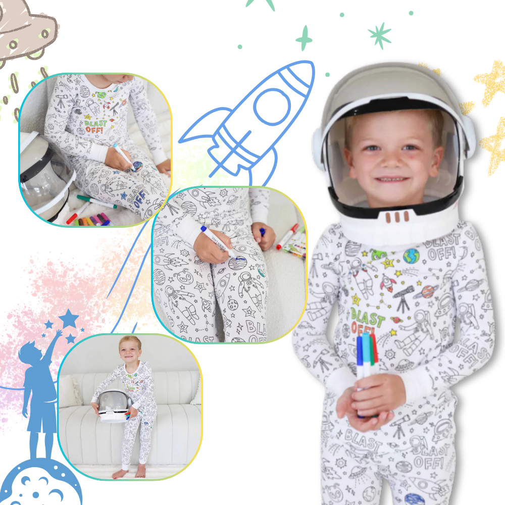 Kids Pajama Set Cotton Top and Bottom