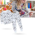 Kids Pajama Set Cotton Top and Bottom