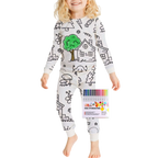 Kids Pajama Set Cotton Top and Bottom