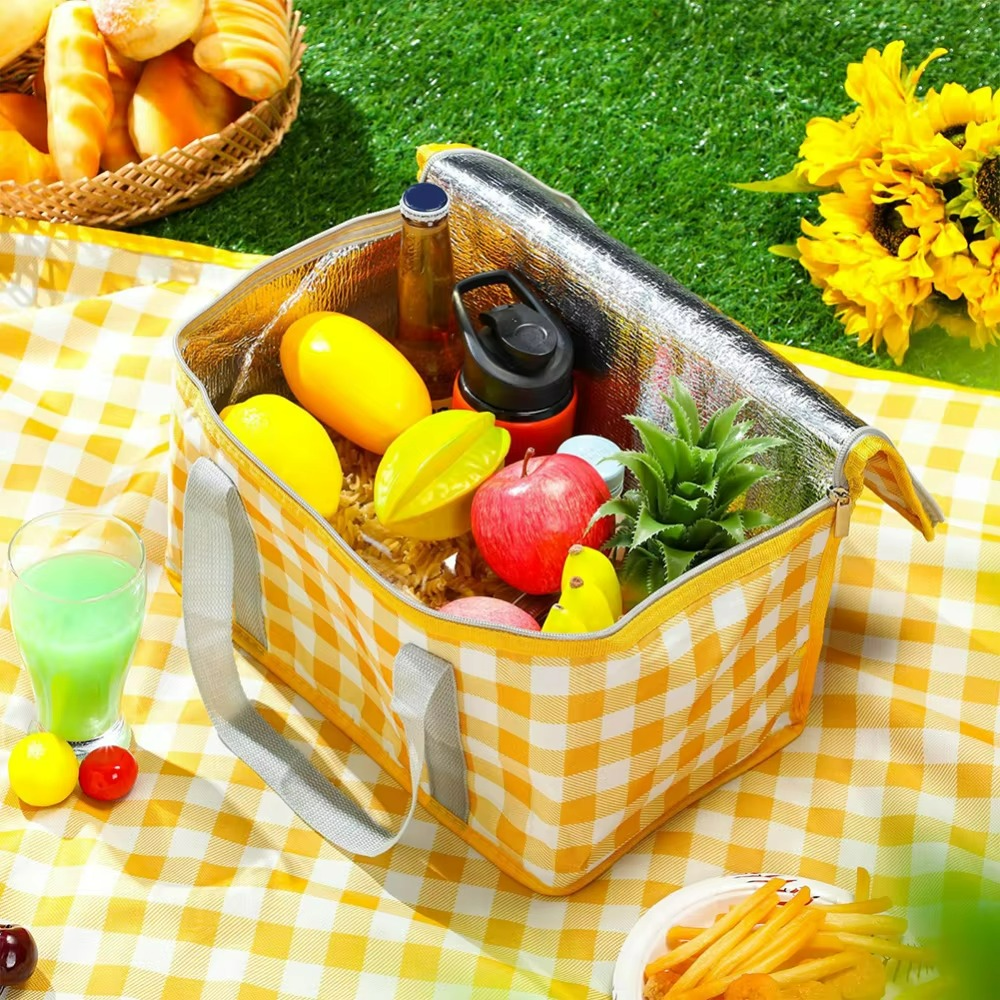 Insulated Soft Sided Thermal Lunch Cooler Bag Tote