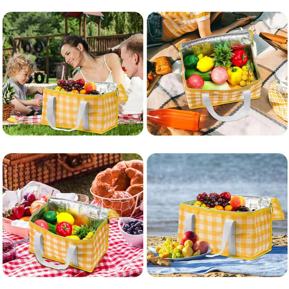 Insulated Soft Sided Thermal Lunch Cooler Bag Tote