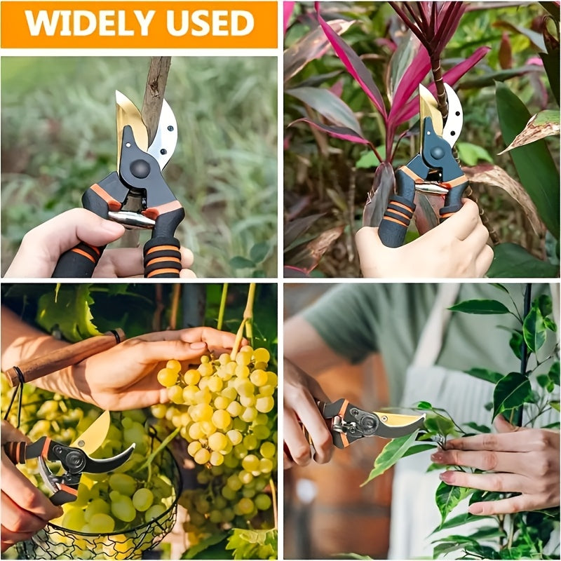 Pruning Shears Garden Hand Pruners Hedge Clippers 8.5 Inch