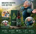 Mullein Extract Liquid Herbal Supplement for Lung Support Detox