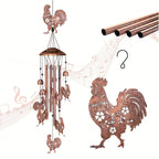 Chicken Shaped Wind Chime Outdoor Indoor Garden Decoration 34 Inch