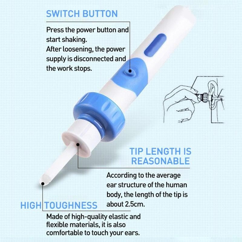 Electric Earwax Removal Vacuum Cleaner Tool Device