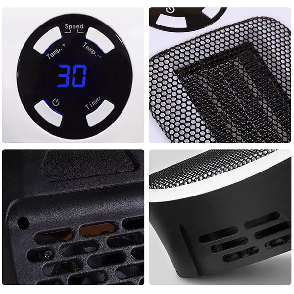 Electric Fan Heater Tower with Remote Control