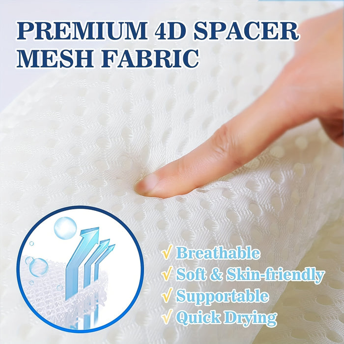 Bath Pillow Mesh Cushion Ergonomic Spa Bathtub Support